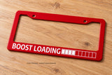 Boost Loading Drag Drift JDM Drifting Racing Turbo Red License Plate Frame - OwnTheAvenue