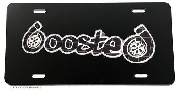 Boosted JDM Racing Drifting Euro Turbo Car Truck License Plate Cover - OwnTheAvenue