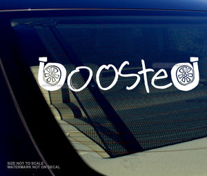 Boosted Turbo JDM Racing Drifting Funny Joke V022 Vinyl Sticker Decal 7.5"