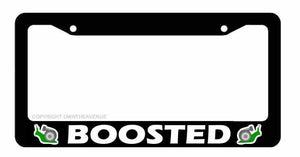 Boosted Turbo Snail Funny Joke Truck Car Auto License Plate Frame Model V3 - OwnTheAvenue