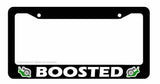 Boosted Turbo Snail Funny Joke Truck Car Auto License Plate Frame Model V3