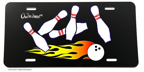 Bowling Car Truck License Plate Cover Model-021