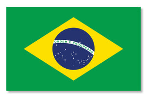 Brazilian Flag brazil bra ba car truck window bumper vinyl sticker decal 4" - OwnTheAvenue