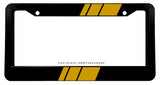 Bronze Sport Racing Stripe JDM Racing Model V01 Black License Plate Frame
