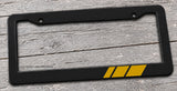 Bronze Sport Racing Stripe Drifting Model V001A Black License Plate Frame - OwnTheAvenue