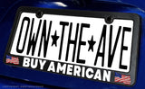 Buy American Patriotic USA American Flag V01 License Plate Frame - OwnTheAvenue