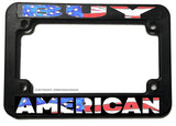 Buy American Patriotic USA Flag Motorcycle License Plate Frame - OwnTheAvenue