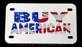 Buy American Patriotic USA Flag Motorcycle Metal License Plate - OwnTheAvenue
