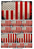 13Pcs Pack Tattered Distressed Civil Peace Flag Assorted Vinyl Sticker Decals - OwnTheAvenue