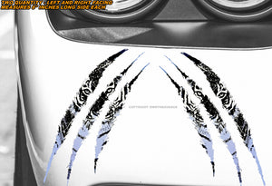 x2 Claw Mark Tigers Off Road Lifted Truck Drifting Racing Vinyl Decal Sticker 8" Inches
