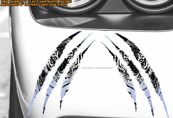 x2 Claw Mark Tigers Off Road Lifted Truck Drifting Racing Vinyl Decal Sticker 8