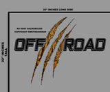 x2 Off Road 4x4 Lifted Pick Up Truck Claws Vinyl Decor Decal Graphics Kit