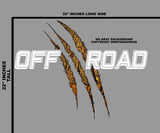 x2 Off Road 4x4 Lifted Pick Up Truck Claws Vinyl Decor Decal Graphics Kit