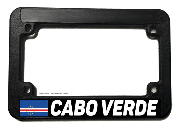 Cabo Verde Country Motorcycle License Plate Frame
