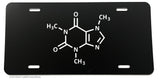 Caffeine Molecule Funny Joke License Plate Cover - OwnTheAvenue