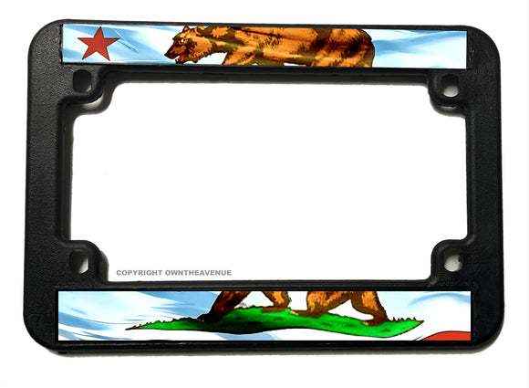 California Flag Vintage Style Motorcycle License Plate Frame - OwnTheAvenue
