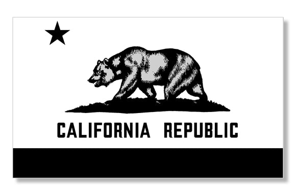 California Cali Bear Flag Subdued Car Truck Window Bumper Sticker Decal 4