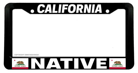 California Native Car Truck Auto License Plate Frame - OwnTheAvenue