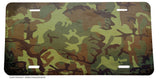 Vintage Style Distressed Rugged Camo Auto License Plate - OwnTheAvenue