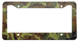 Camo Pattern Rustic Style Metal License Plate Frame