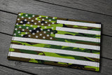 USA American Flag Camo Style Iron On Patch