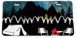 Camping Mountains Forest Nature Metal License Plate - OwnTheAvenue