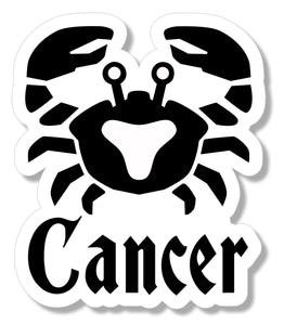 Cancer Crab Zodiac Astrological Astrology Car Truck Vinyl Sticker Decal 3.75"