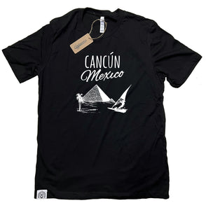 Endeavors247 Cancun Mexico Souvenir Travelers Black T Shirt Tee S - 3XL