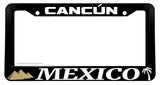 Cancún México Pyramid Palm Tree License Plate Frame - OwnTheAvenue