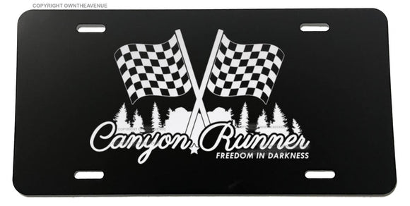 Canyon Runner JDM Racing Drifting Hot Rod Muscle Car Auto License Plate Cover - OwnTheAvenue