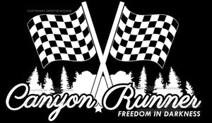 Canyon Runner JDM Drifting Racing Hot Rod Bopper Chopper Biker Sticker Decal 6"