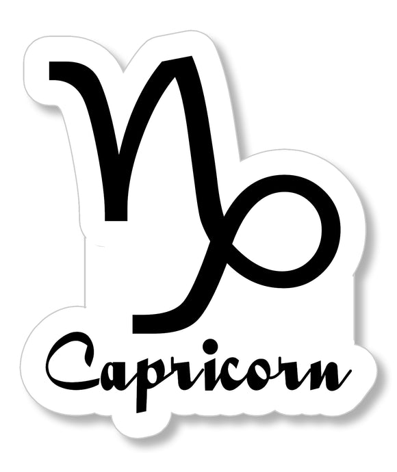Capricorn Zodiac Sign Logo Car Astrological Astrology Vinyl Sticker Decal FC2 - OwnTheAvenue