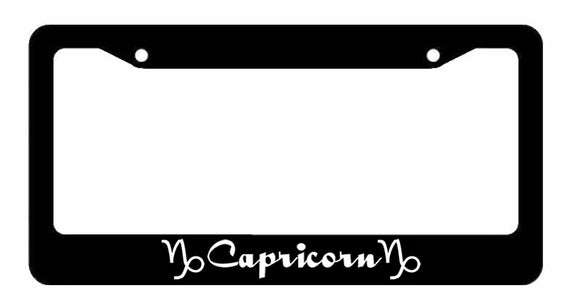 Capricorn Zodiac Sign Astrological Astrology Car Truck License Plate Frame