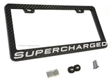 Supercharged Carbon Fiber JDM Racing Drifting License Plate Frame