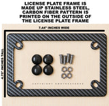 Japan Japanese Rising Sun Kanji Carbon Fiber Racing Motorcycle License Plate Frame - OwnTheAvenue