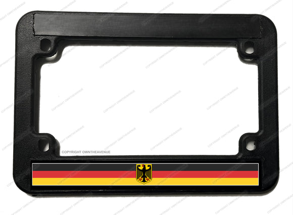 German Germany World Country Flag V01 Motorcycle License Plate Frame