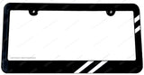 Sport Sports Stripe Muscle Car Racing JDM Drift White Art License Plate Frame - OwnTheAvenue