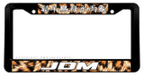 JDM Kanji Japanese Feline Pattern Black Plastic License Plate Frame - OwnTheAvenue