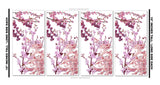 4Pcs Cherry Blossoms Flowers Pattern Sticker Decal Vinyl Wrap Sheets