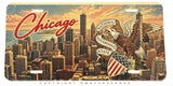 Chicago Souvenir Style Car Truck Auto Metal License Plate