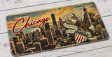 Chicago Souvenir Style Car Truck Auto Metal License Plate