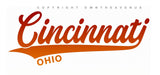 Cincinnati Ohio Synth Wave Style Auto Metal License Plate