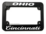 Cincinnati Ohio Motorcycle License Plate Frame