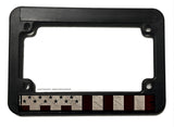 Civil Peace Flag Grunge Style Subdued Motorcycle License Plate Frame - OwnTheAvenue