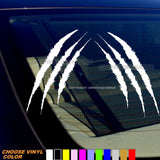 x2 Claw Mark Print Beast Off Road Lifted Truck Drifting Racing Vinyl Decal Sticker 7" Inches Long Side Each
