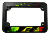 Lion Eyes Rasta Claw Racing Motorcycle License Plate Frame