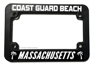 Coast Guard Beach Massachusetts Motorcycle License Plate Frame