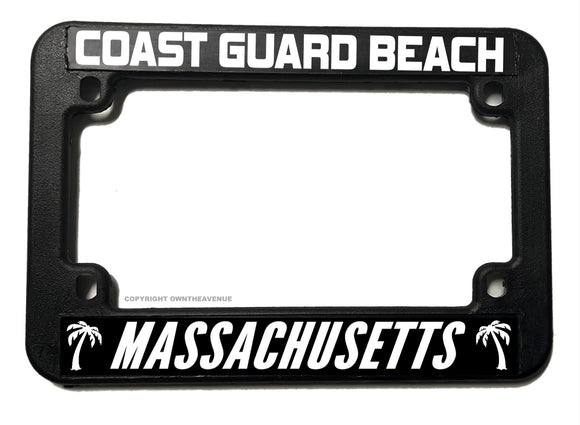 Coast Guard Beach Massachusetts Motorcycle License Plate Frame