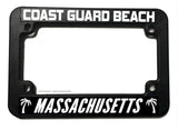 Coast Guard Beach Massachusetts Motorcycle License Plate Frame