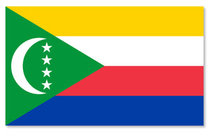 Comoros Flag Car Truck Window Bumper Laptop Cup Cooler Vinyl Sticker Decal 4" - OwnTheAvenue